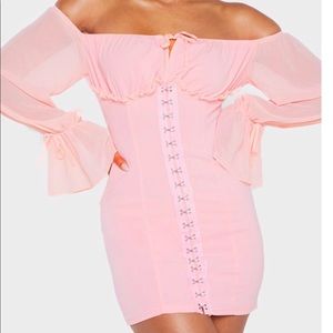 Bardot Pink Mini Dress